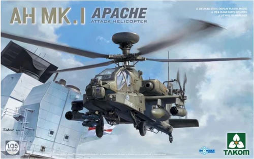 Takom Models - 2604 - 1:35 - AH-MK1 Apache Attack Helicopter - BRITISH