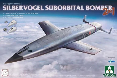 Takom Models - 5017 - 1:72 - SILBERVOGEL Suborbital Bomber 2-in-1