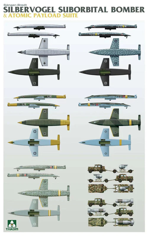 Takom Models - 5018 - 1:72 - SILBERVOGEL Suborbital Bomber & Atomic Payload Suite