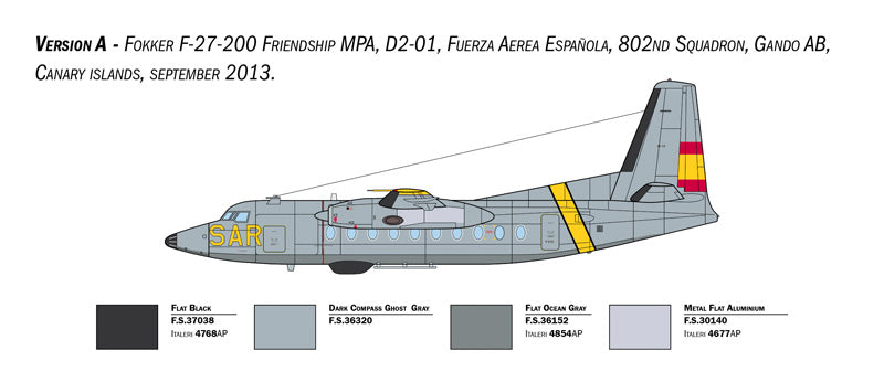 Italeri 1455 - SCALE 1 : 72 Fokker F-27 Maritime Patrol