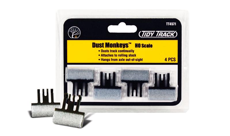 Woodland Scenics TT4571 Tidy Track Dust Monkeys Ho Scale