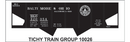 Tichy Train Group HO 10026 Baltimore and Ohio USRA Hopper Decal Set for N17 Hopper