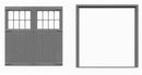 Tichy Train Group O 2010 120" x 120" 16 Pane Lite Baggage Door with Separate Frame (1 Set)