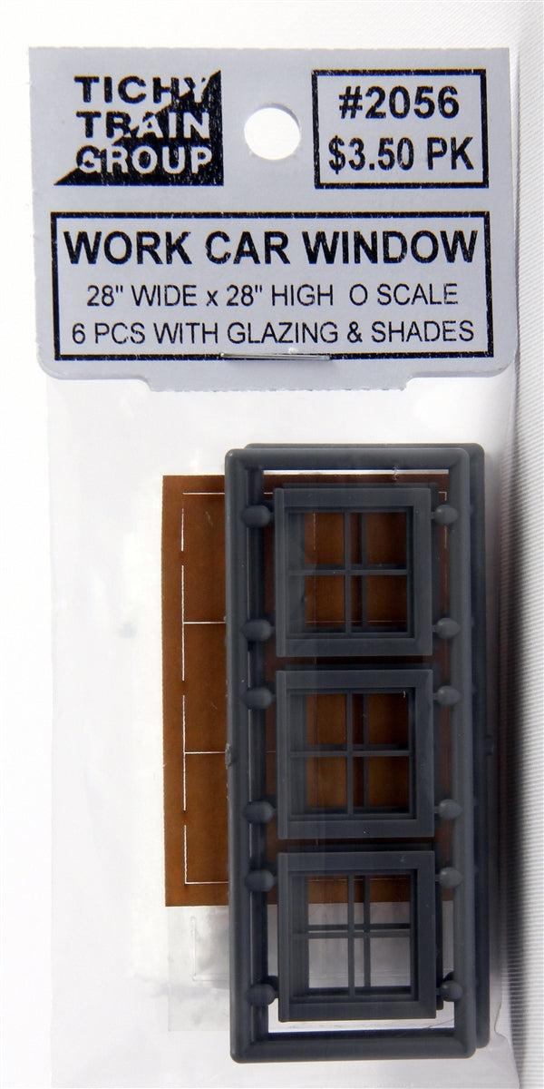 Tichy Train Group O 2056 28" x 28" Work Car Window (6)