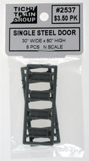 Tichy Train Group N 2537 Single Steel Door (8)