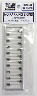 Tichy Train Group N 2608 No Parking Signs (18)