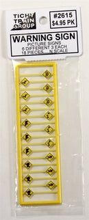 Tichy Train Group N 2615 Warning Picture Sign (18)