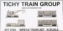 Tichy Train Group N 2704 Wreck Train Set Kit (4 cars)