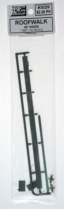 Tichy Train Group HO 3029 40' Wood Roofwalk (1 set)