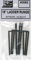 Tichy Train Group HO 3062 18" Ladder Rungs (48)