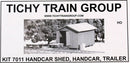 Tichy Train Group HO 7011 Handcar Shed Kit