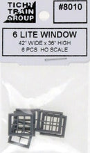 Tichy Train Group HO 8010 42" x 36" 6 Lite Window (6)