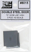 Tichy Train Group HO 8015 Double Steel Door (3)