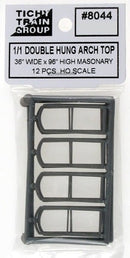 Tichy Train Group HO 8044 Double Hung Arch Top Masonry Window (12)