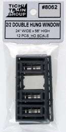 Tichy Train Group HO 8062 24" x 56" 2/2 Double Hung Window (12)