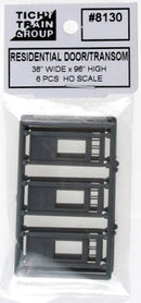 Tichy Train Group HO 8130 Residential Door with Transom (6)
