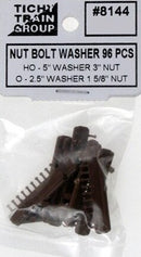 Tichy Train Group HO 8144 Nut Bolt 5" Washer (96)