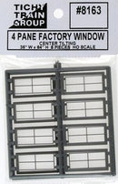 Tichy Train Group HO 8163 4 Pane Factory Window (8)