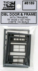 Tichy Train Group HO 8189 Double Door and Frame (2 sets)