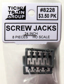 Tichy Train Group HO 8228 24" Screw Jacks (8)