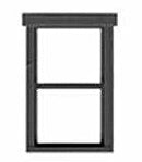 Tichy Train Group HO 8250 30" x 52" 1/1 Double Hung Window with Fancy Top Trim (12)