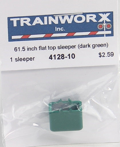 Trainworx N 4128-10 61-1/2" Semi Tractor Flat-Top Sleeper (Dark Green)