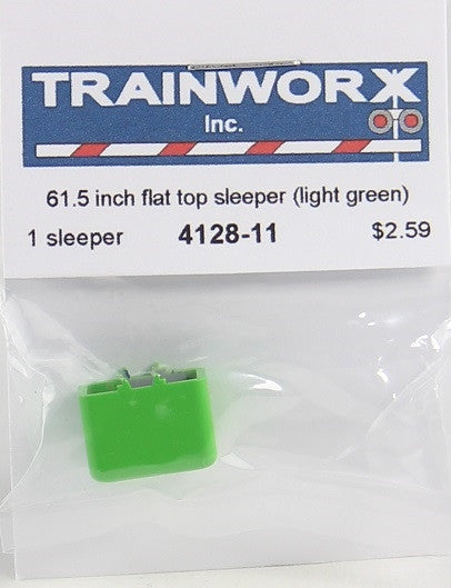 Trainworx N 4128-11 61-1/2" Semi Tractor Flat-Top Sleeper (Light Green)