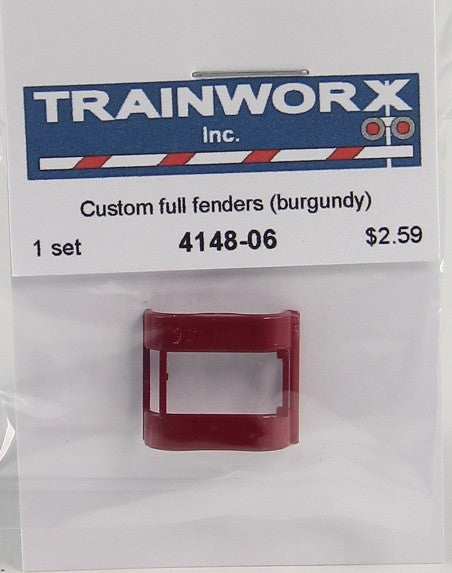 Trainworx N 4148-06 Custom Full Fenders (Burgundy)