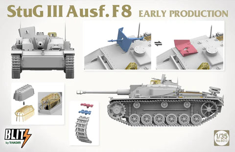 Takom Models - 8013 - 1:35 -StuG III Ausf F8 Early Production Tank Kit