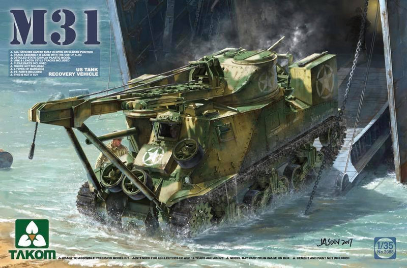 Takom Models - 2088 US M31 Tank Recovery Vehicle Kit