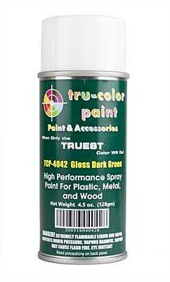 Tru-Color Paint 4042 Aerosol Spray Paint Can, Gloss Dark Green (4.5oz)