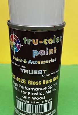 Tru-Color Paint 4028 Aerosol Spray Paint Can, Gloss Dark Red (4.5oz)