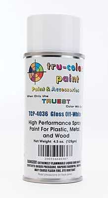 Tru-Color Paint 4036 Aerosol Spray Paint Can, Gloss Off-White (4.5oz)