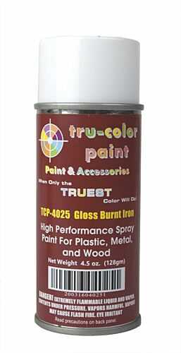 Tru-Color Paint 4025 Aerosol Spray Paint Can, Matte Burnt Iron (4.5oz)