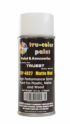 Tru-Color Paint 4027 Aerosol Spray Paint Can, Matte Mud (4.5oz)