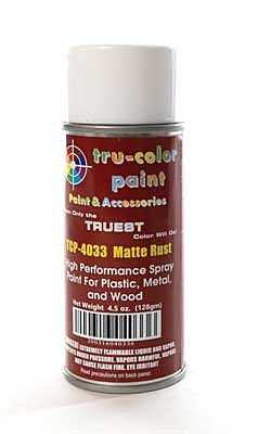 Tru-Color Paint 4033 Aerosol Spray Paint Can, Matte Rust (4.5oz)