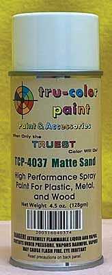 Tru-Color Paint 4037 Aerosol Spray Paint Can, Matte Sand (4.5oz)