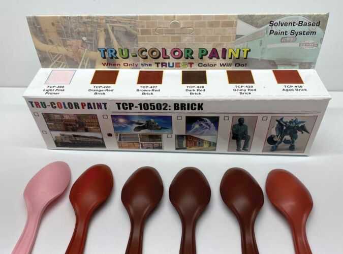 Tru-Color Paint 10502 Brick Paint Set (1oz Per Bottle)