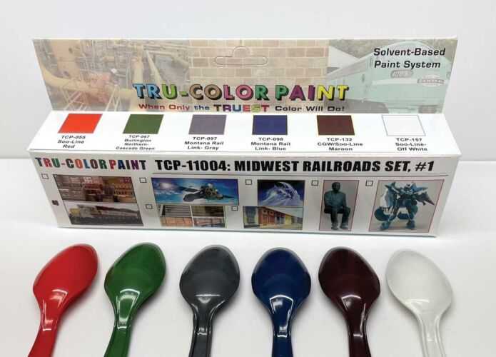 Tru-Color Paint 11004 Midwest Railroads Paint Set