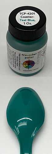 Tru-Color Paint 4201 Railroad Color Acrylic Paints, Coaster Teal Blue (1oz)