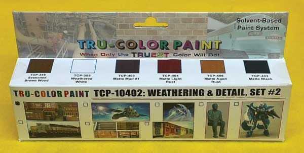 Tru-Color Paint 10402 Weathering Paint 6-Color Set #2, Includes: #349, 359, 403, 404, 408, 433 (1oz Per Bottle)
