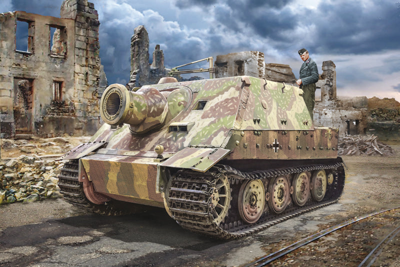 Italeri 6573 - SCALE 1 : 35 38 cm RW 61 auf STURMMORSER TIGER