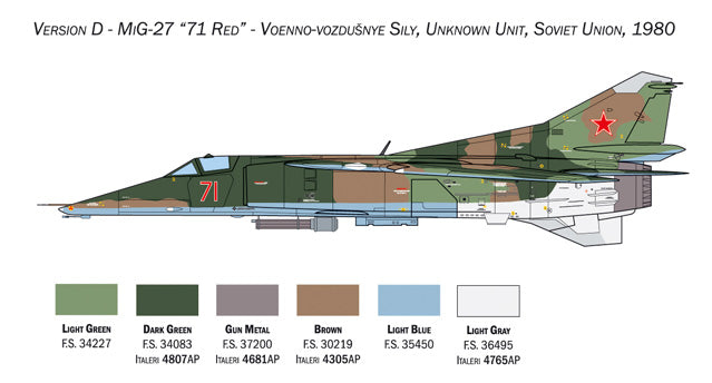 Italeri 2817 - SCALE 1 : 48 MiG-27/MiG-23BN Flogger