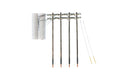 Woodland Scenics US2266 Pre-Wired Poles - Double Crossbar, HO Scale