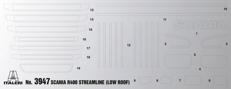 Italeri 3947 SCANIA R400 STREAMLINE Flat Roof 1:24