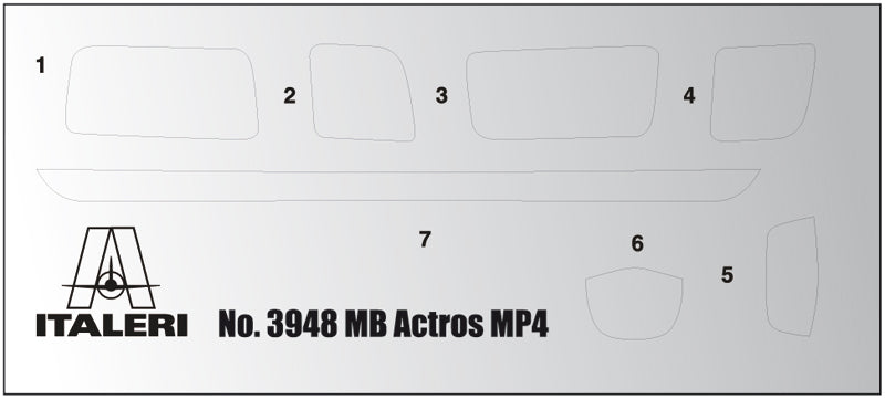 Italeri 3948 MERCEDES-BENZ MP4 BIG SPACE 1:24