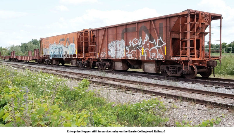PREORDER Rapido 149002A HO Enterprise 2-Bay Covered Hopper - Ready to Run -- New York Central (gray, black, Gothic Lettering, System Logo)