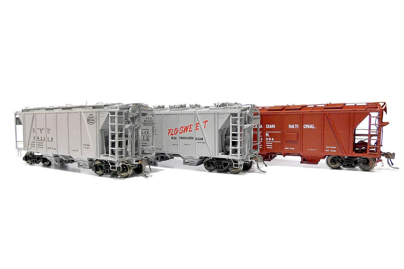 PREORDER Rapido 149009A HO Enterprise 2-Bay Covered Hopper - Ready to Run -- Canadian National (gray, red, Noodle Logo)