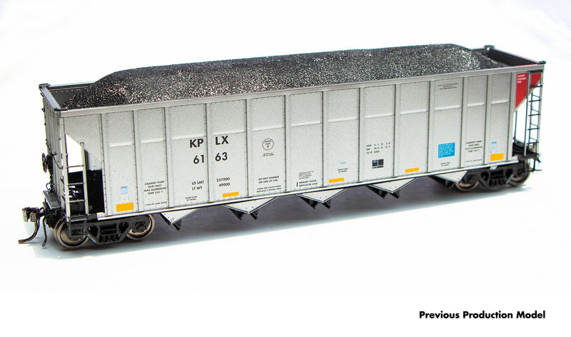 PREORDER Rapido 169048A HO AutoFlood III Rapid Discharge Coal Hopper w/Load - Ready to Run -- Duke Power DKPX (silver, black)