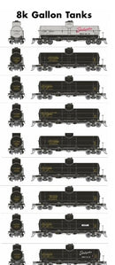 PREORDER Rapido HO 159108A Union Tank Line X-3 8,000-Gallon Tank Car, Union Tank Line UTLX Set